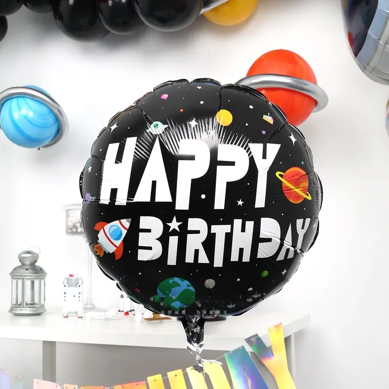 

37inch Outer Space Party Astronaut balloon Rocket Foil Balloons Galaxy Theme Party Boy Kids Birthday Party Decor Helium Globos