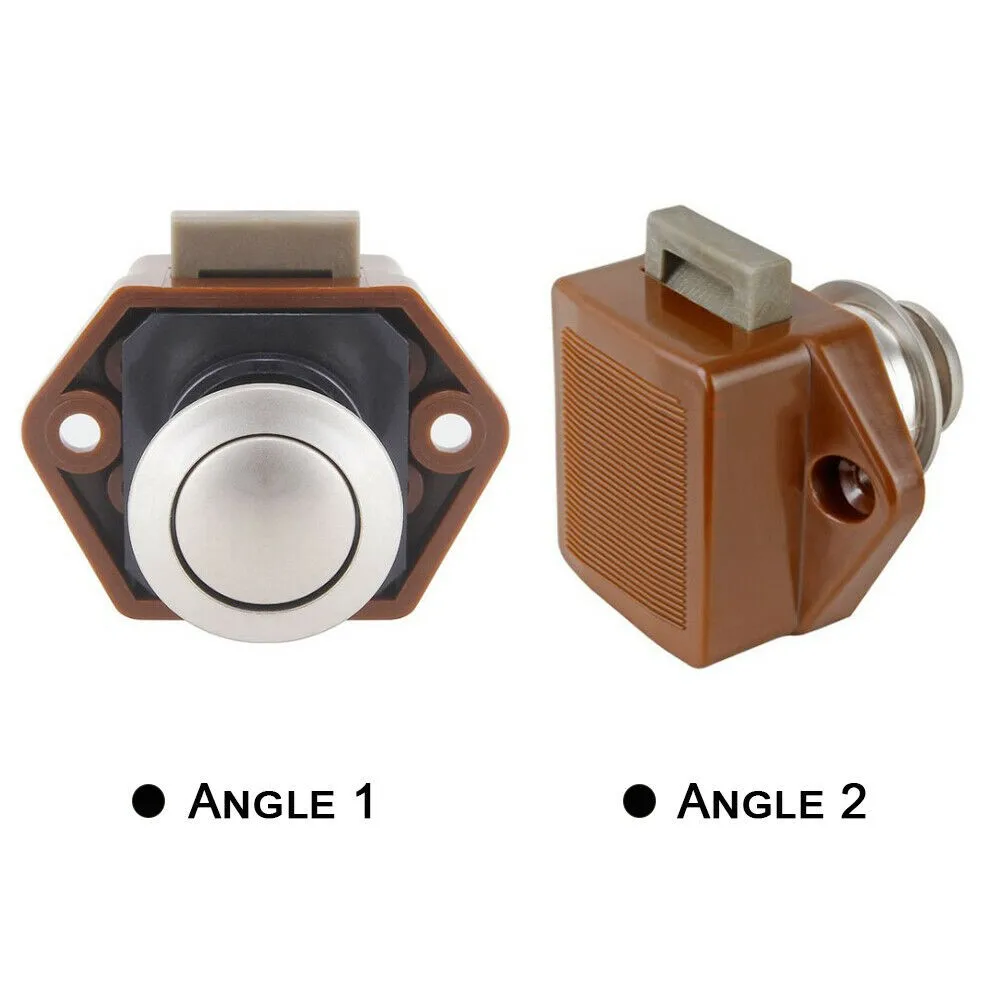 5PCS Universal Push Button Catch Lock Latch Knob Door Cabinet Drawer Cupboard Campervan RV Boat Car Accessories | Автомобили и