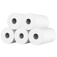 2021 new 10 rolls white kid camera wood pulp thermal paper instant print replacement part