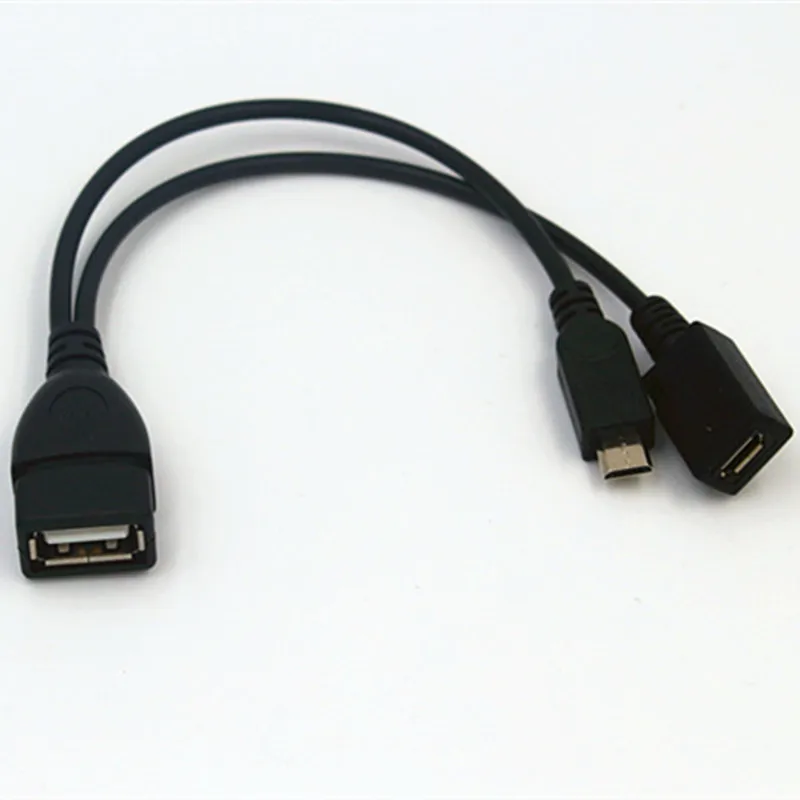 2 в 1 OTG Micro USB мама к папа передача данных хост передачи питания Y сплиттер адаптер 5