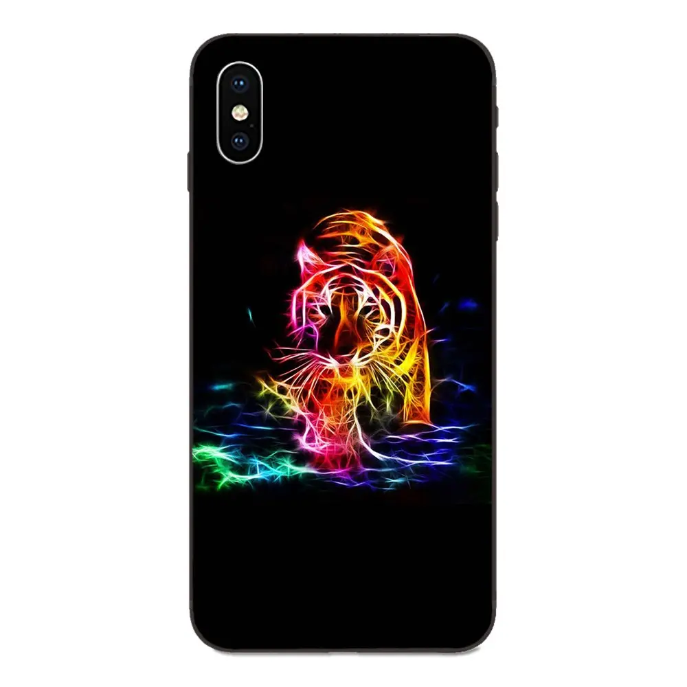 Искусство красочные тигровые огни Горячая Распродажа модный тонкий ПК сотовый