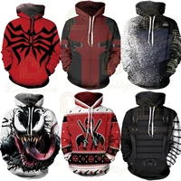 disney superhero death 2 hoodie cosplay wade winston wilson 3d printed hoodies super soldier endgame sweatshirt tops