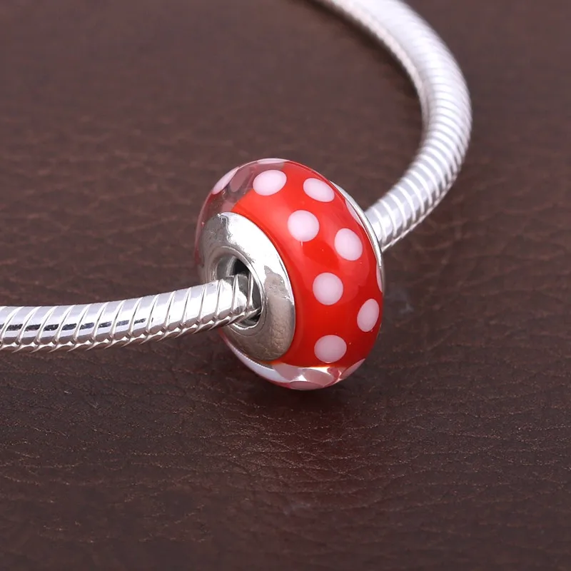 Серебряные бусины-подвески из муранского стекла bd115 | Украшения и аксессуары