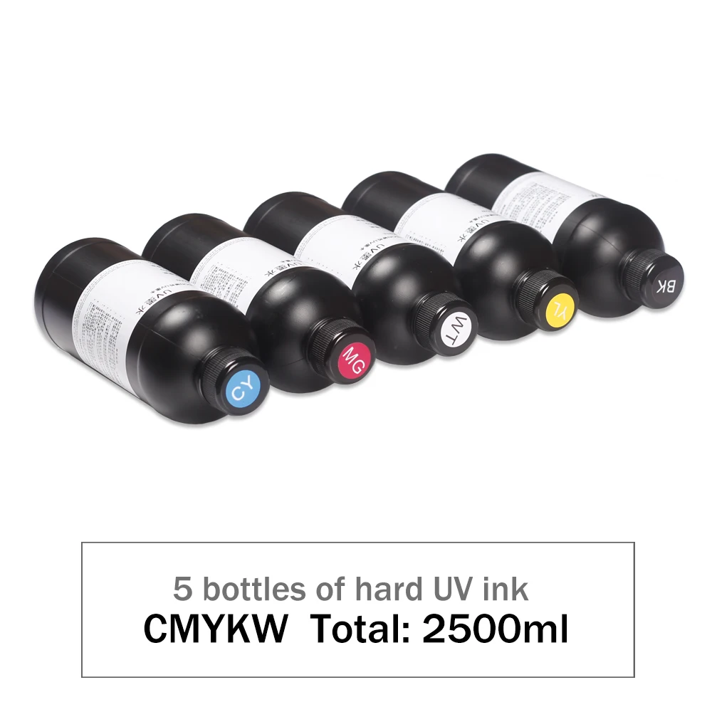 Набор УФ-чернил для планшетного принтера EPSON DX5 DX7 DX9 DX11 TX800 XP600 L1800 L805 R1390 5 бутылок 1
