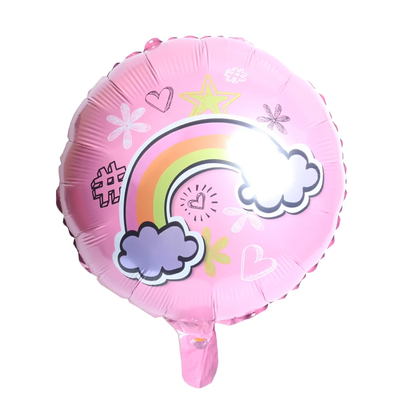 5pcs 18inch Beautiful Rainbow balloon balloons for home Wedding Happy Birthday Party decorations girl kids foil globos | Дом и сад