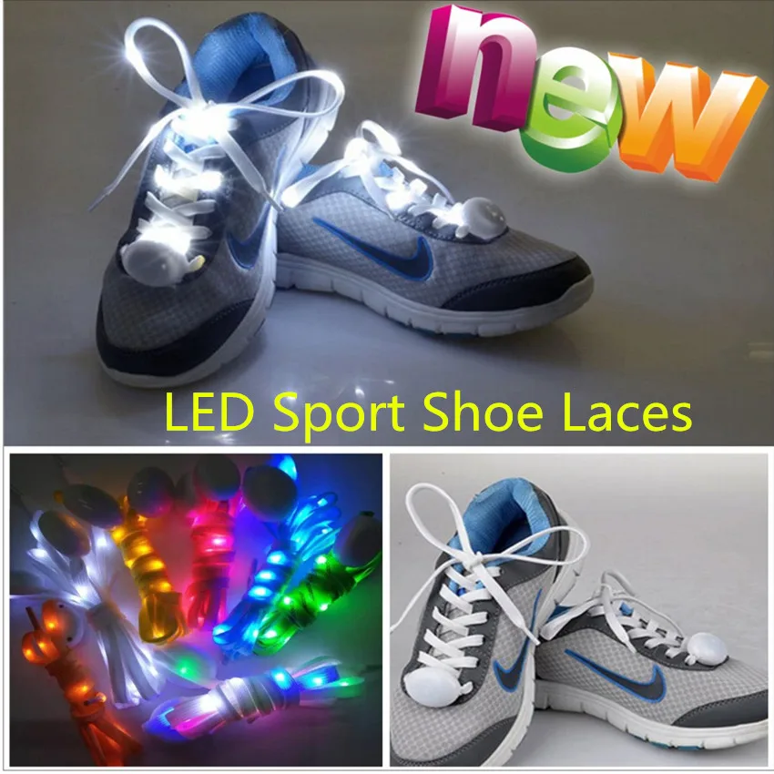 Блестящие шнурки со светодиодной подсветильник кой 8 цветов 1/2/пара | Игрушки и