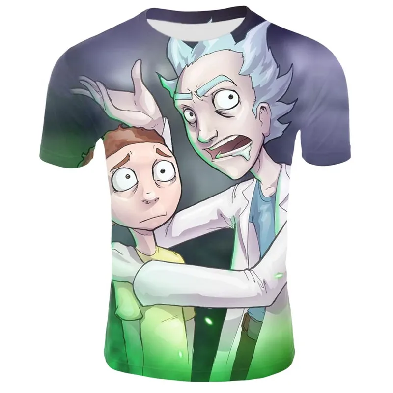 Новинка года; футболка с Мужская 3D футболка Rick and marty By Jm2; летняя футболка; футболки с короткими рукавами и круглым вырезом; Прямая поставка; - Color: TX-DM-1453