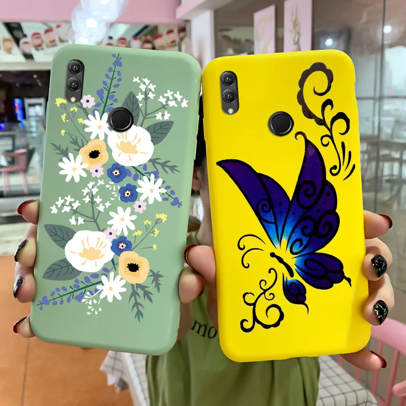 

Candy Colors Flower Pattern Phone Cover For Huawei Honor Note10 Case Cartoon Cute Butterfly Fundas Shell Silicone Back Shell