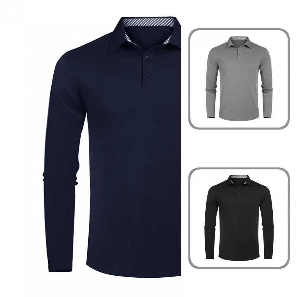 

Soft Classic Long Sleeve Men Autumn Shirt Comfy Male Shirt Long Sleeve Streetwear Casual T-shirt Mens