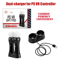 for ps vr charger dual usb charging dock station stand for ps4 playstation 4 vr game controller handle cradle bracket