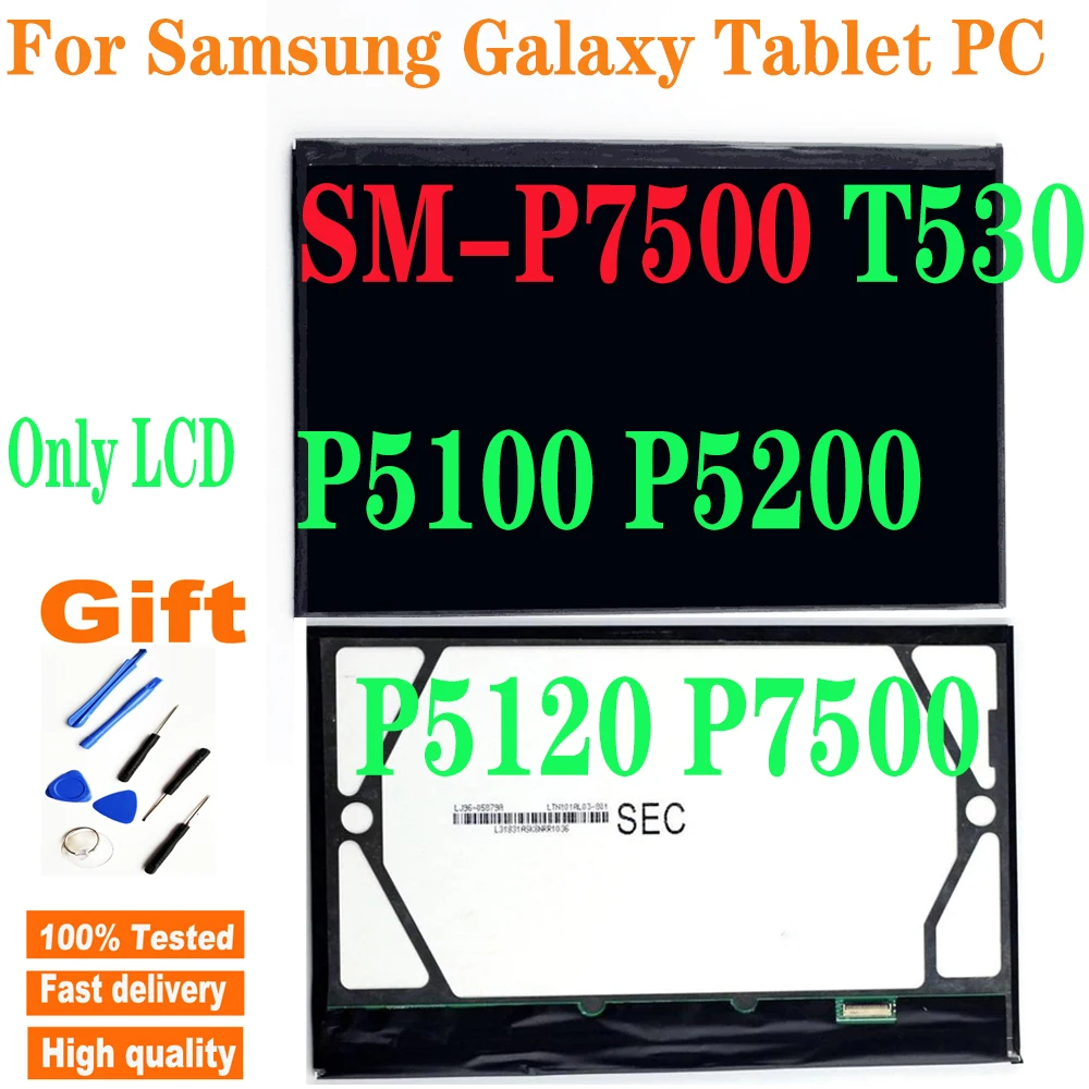 

10,1 для Samsung Galaxy Tab 3 10,1 P5200 P5210 P5100 P5110 P7500 P7510 T530 T531 T535 ЖК-дисплей монитор модуль экран сенсорная панель