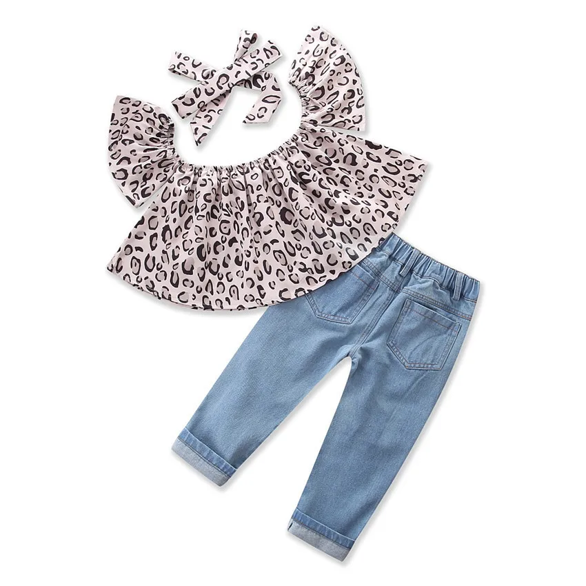 3 шт. детский хлопковый комплект из футболки и брюк | Мать ребенок