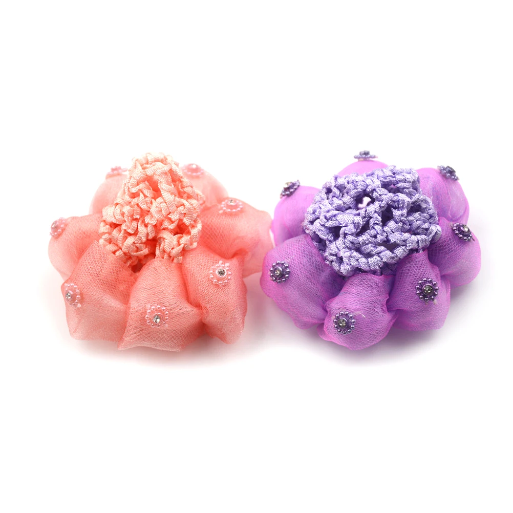 10 цветов Детские булочки крышка снуд волосы сетка подарок сна Балет Танцы