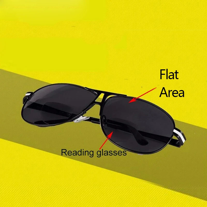 Мужские и женские бифокальные очки для чтения с двумя металлическими линзами