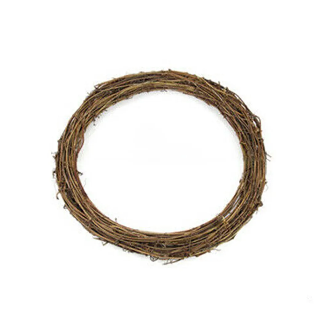 

Rattan Wreath Christmas Wedding DIY Garland Artificial Plants Floral Hoop For Door Window Xmas Tree Wedding Birthday Party Decor