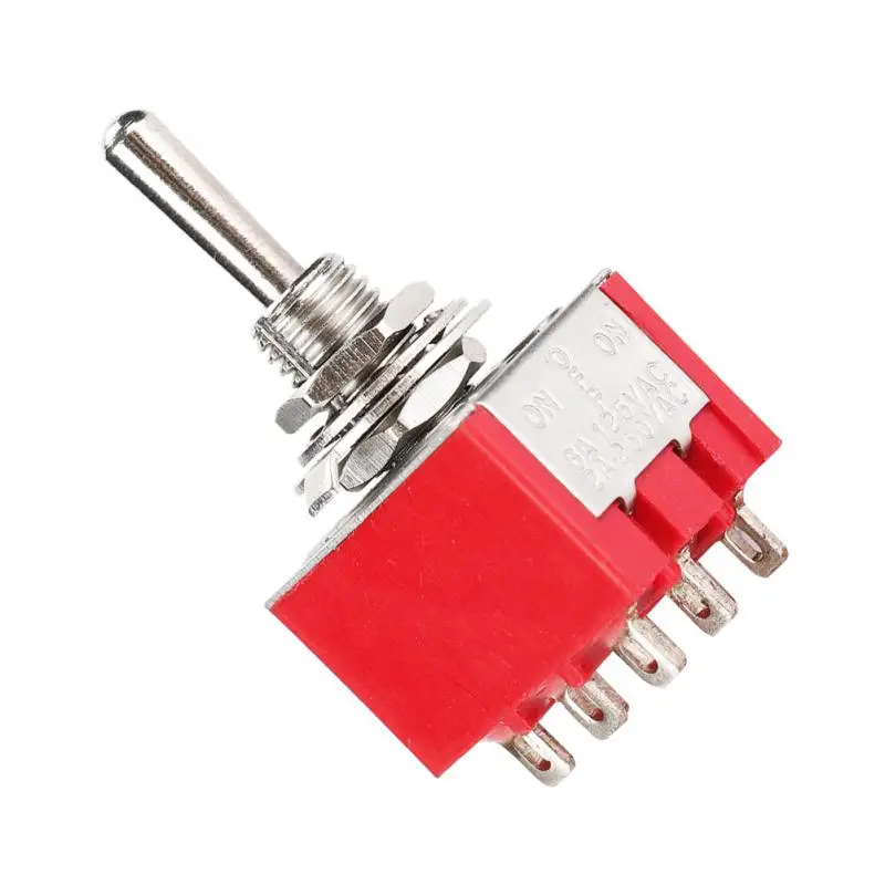 5 шт. MTS 303 2A/250VAC 5A/125VAC Мини тумблер 3PDT 9 Pin3 положение ВКЛ ВЫКЛ на клапан|Выключатели|