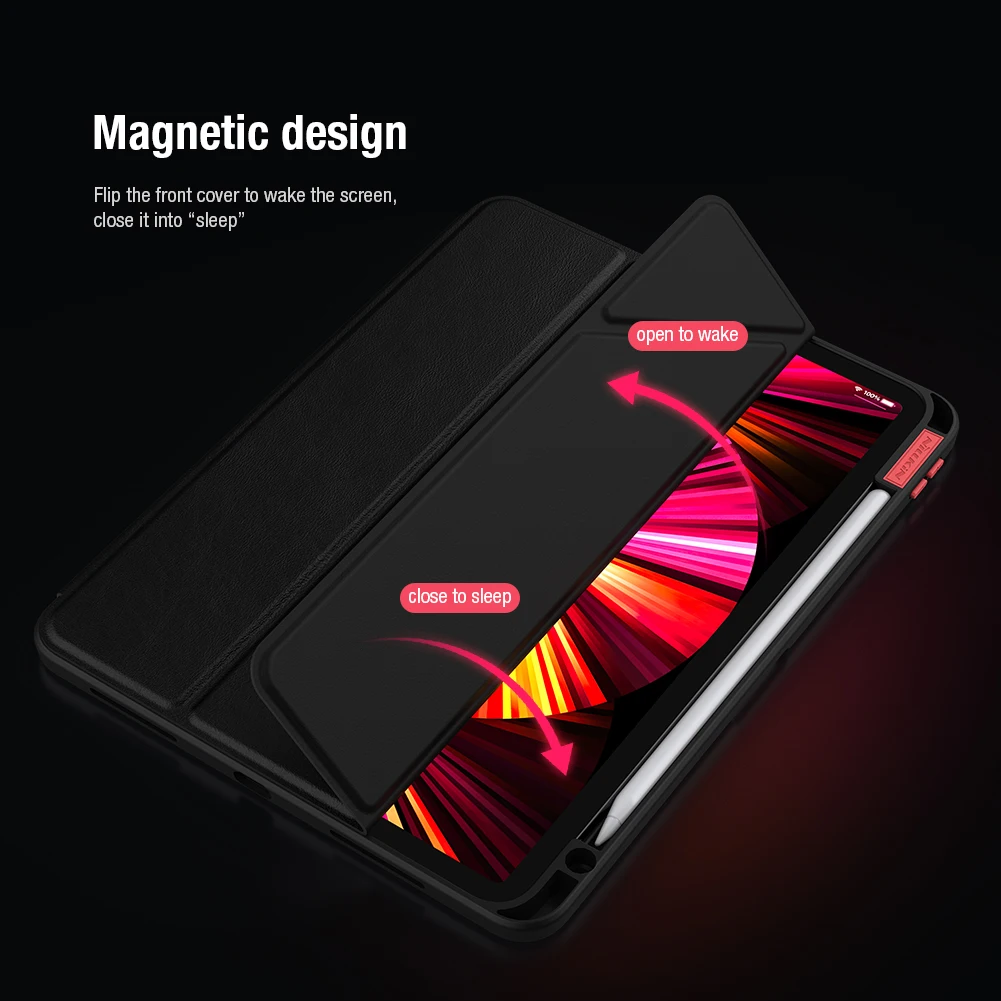 Чехол NILLKIN для iPad mini 6 Pro 11 чехол 2020/2021 Air 4 Магнитный умный с держателем карандашей -