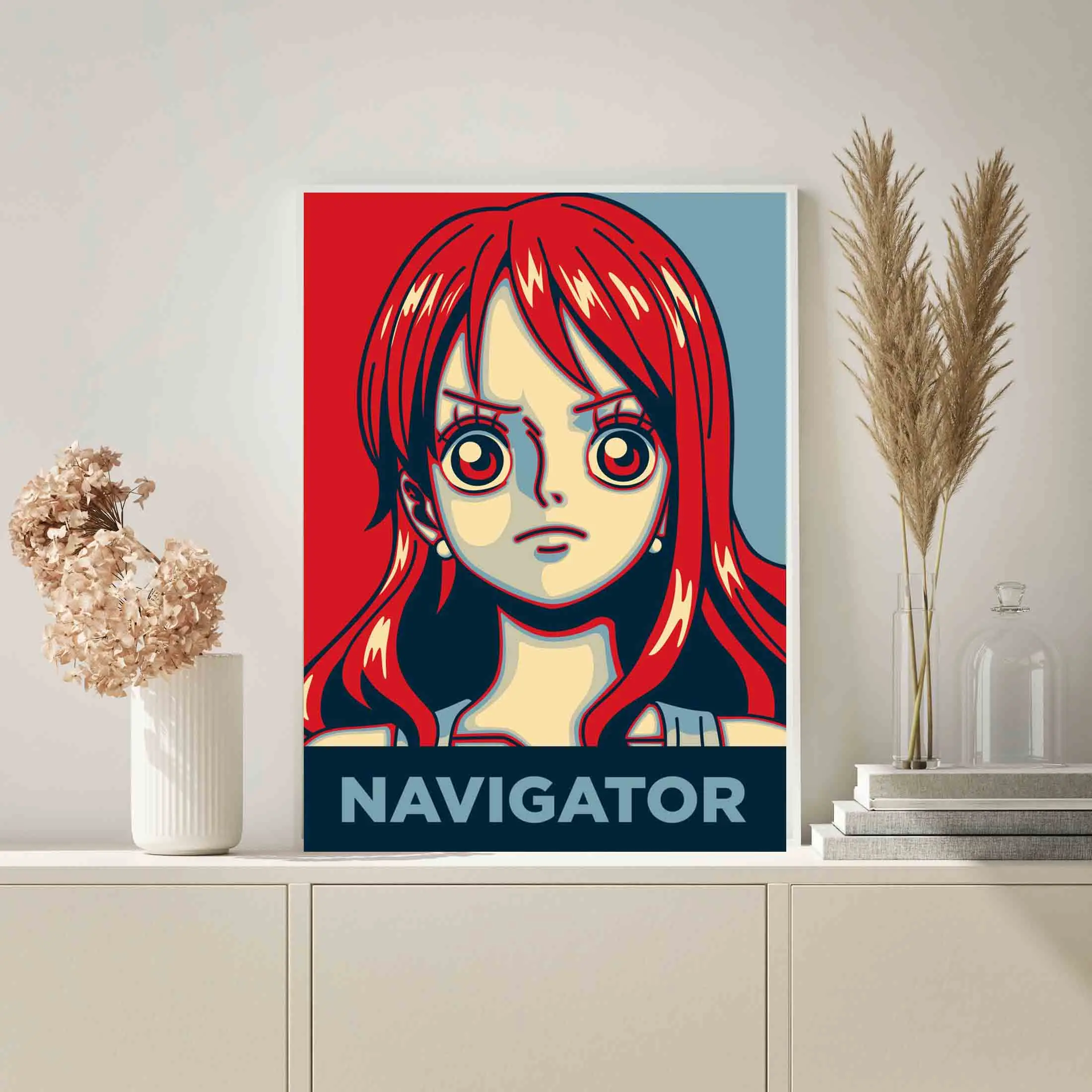 

Anime One Piece Nami The Navigator Picture Canvas HD Print Poster Painting Home Decor Wall Art Modular Modern Living Room Framed