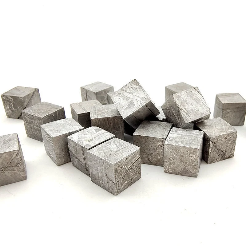 

Swedish M iron meteorite cube natural IVA octahedron nickel-iron meteorite small cube sky iron energy specimen 1cm side length