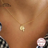 canner 100 925 sterling silver necklace for women virgin mary medal and cross pendant chain choker necklaces jewelry collares
