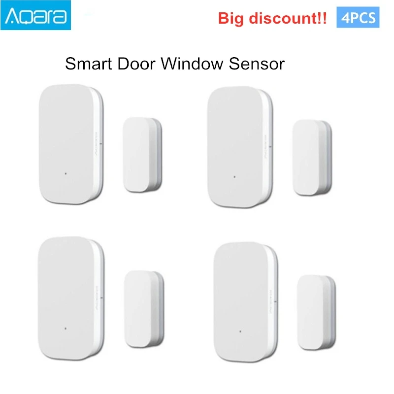 Умный датчик двери и окна Aqara мини дизайн беспроводная связь ZigBee работает с