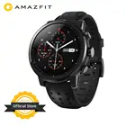 Новинка Amazfit Stratos + флагманские Смарт-часы из натуральной кожи с ремешком Подарочная коробка сапфировое стекло Flourorubber ремешок для телефона Android