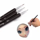 Набор кистей для нанесения формы для лица, 3 шт.компл., инструменты для глазирования, выпечки, украшения десертов, кондитерских изделий, инструменты для украшения тортов