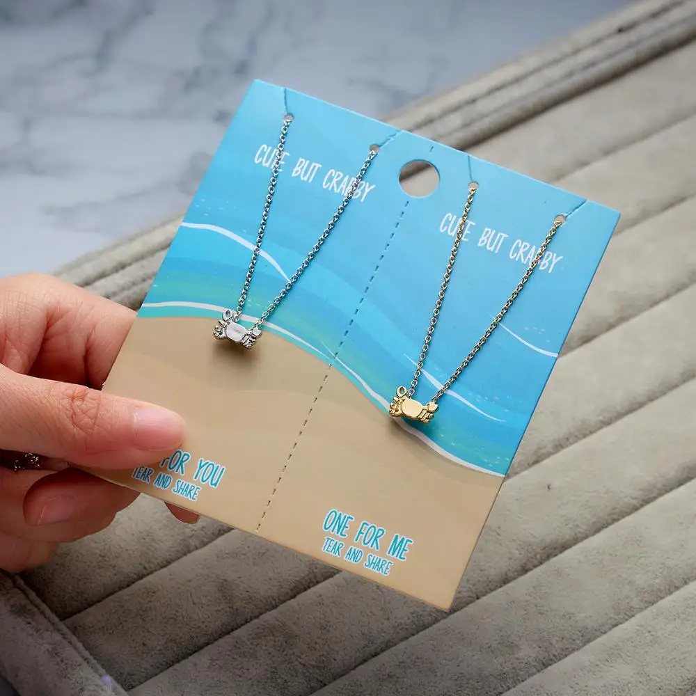 Колье Rinhoo для пар ювелирные изделия 2 шт. ожерелье с насекомыми крабом листьями