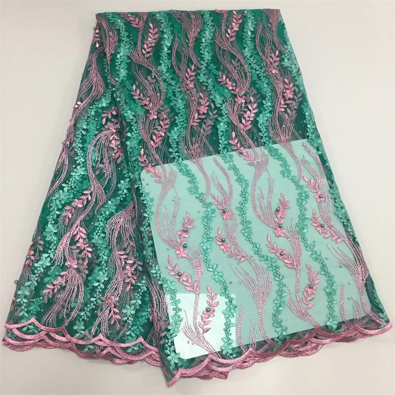 

New Design African Lace Fabric 2020 High Quality Lace African cord Lace Nigerian Lace Fabrics for Dress