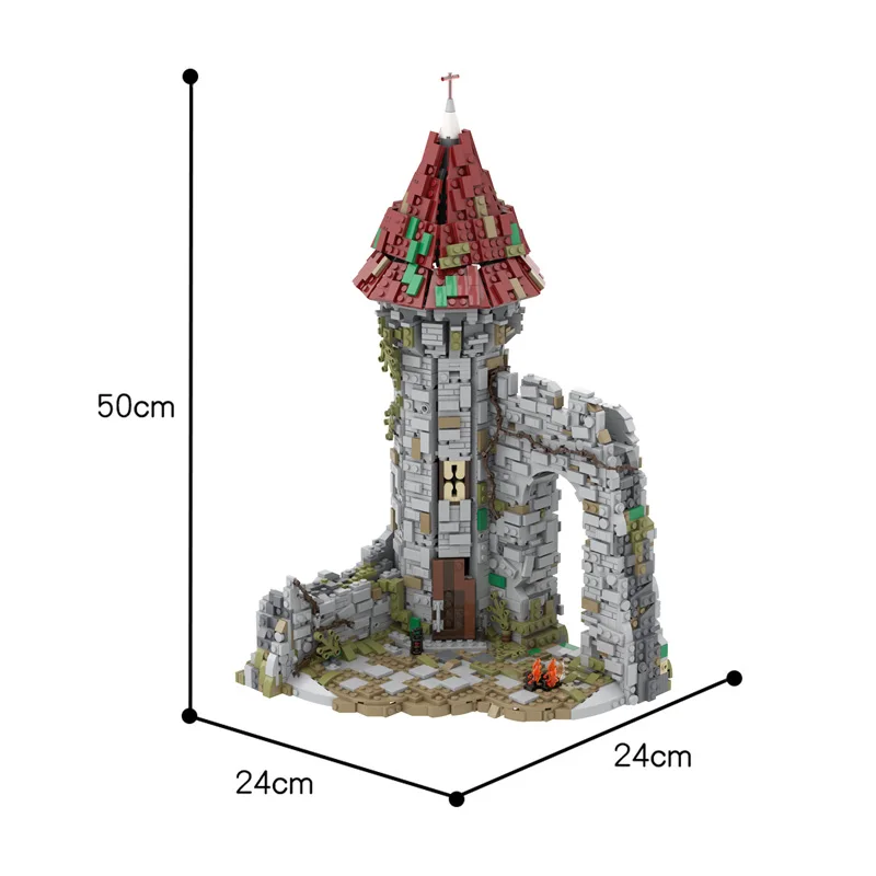 

BZB MOC Compatible With 50724 Classic Medieval Building Castle Fortress Block Model Suitable For Children DIY Birthday Gift Toys