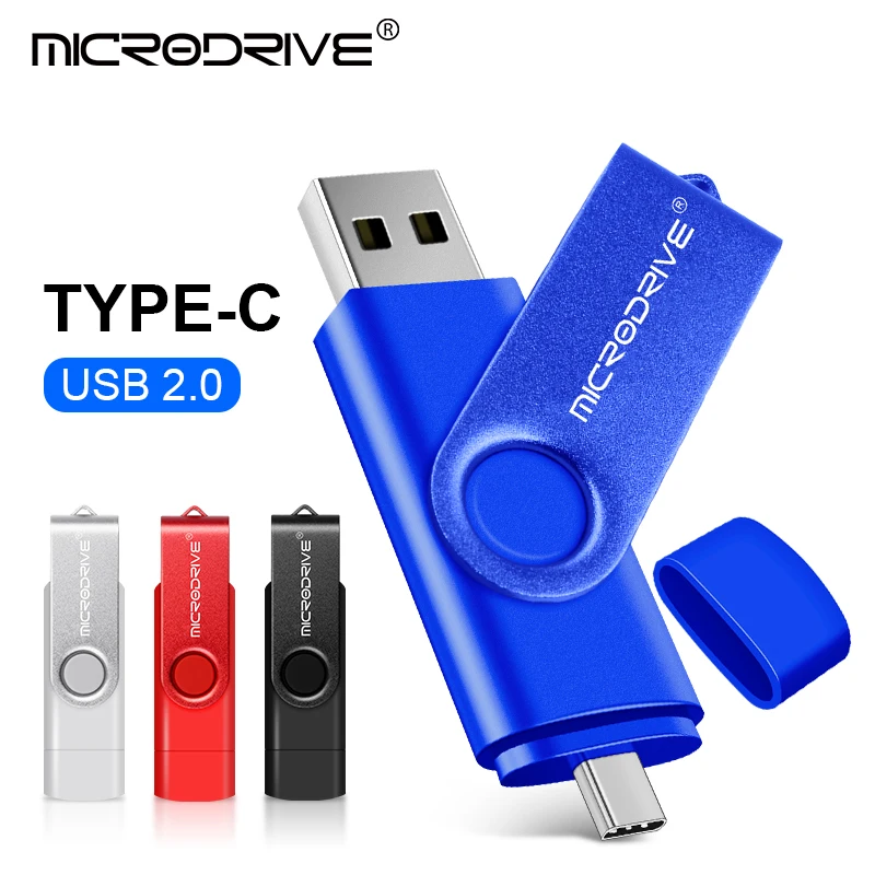 

OTG USB флеш-накопитель Тип C, флеш-накопитель 256 ГБ, 128 ГБ, 64 ГБ, 32 ГБ, 16 ГБ, 8 ГБ, 4 Гб, USB флешка 2,0, высокоскоростная Флешка для устройств Type-C