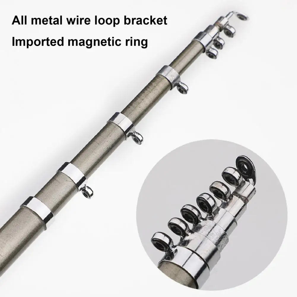 

1.6m Mini Portable Multipurpose Aluminum Alloy Fishing Rod Pole Spinning Reel for Outdoor