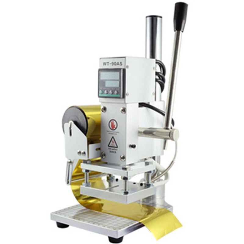 

New Small Manual Hot Stamping Machine Digital Display Temperature Control leather Wood full Version of The Scale Bottom Plate
