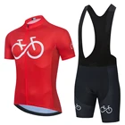 Новинка 2022, красная велосипедная команда с коротким рукавом, Мужская велосипедная Джерси, летние дышащие комплекты одежды для велоспорта