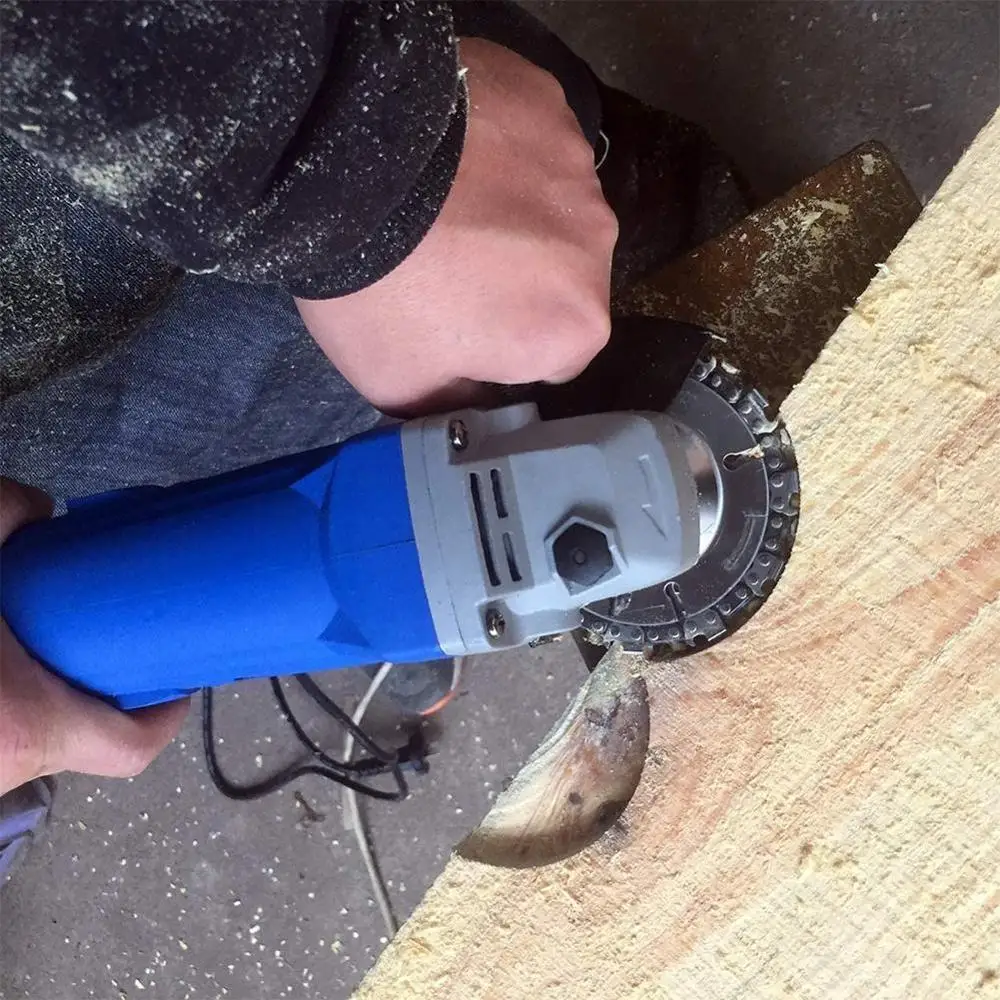 

Wood Carving Disc Woodworking Chain Grinder Chain Saws Disc 4 Tool Plate For 100MM/115MM Angle Chain Grinding inch X7K0