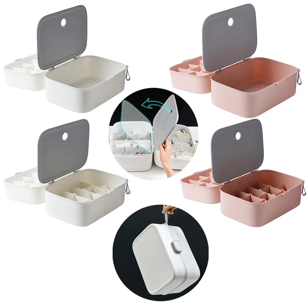 Коробка для хранения одежды с крышкой носков игрушек мелочей органайзер коробка