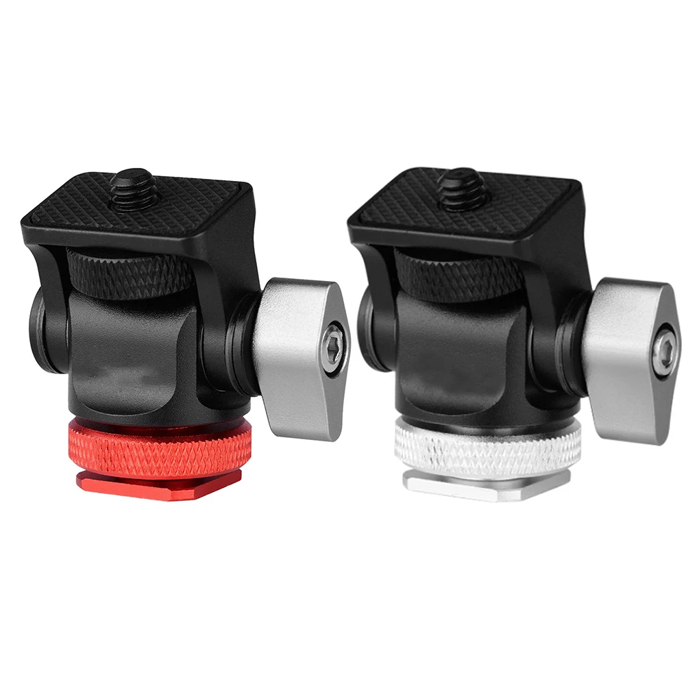 

Mini Tripod Head Cold Shoe Adapter Aluminum Camera Flash LED Fill Light for Mount Camera Monitor Microphone