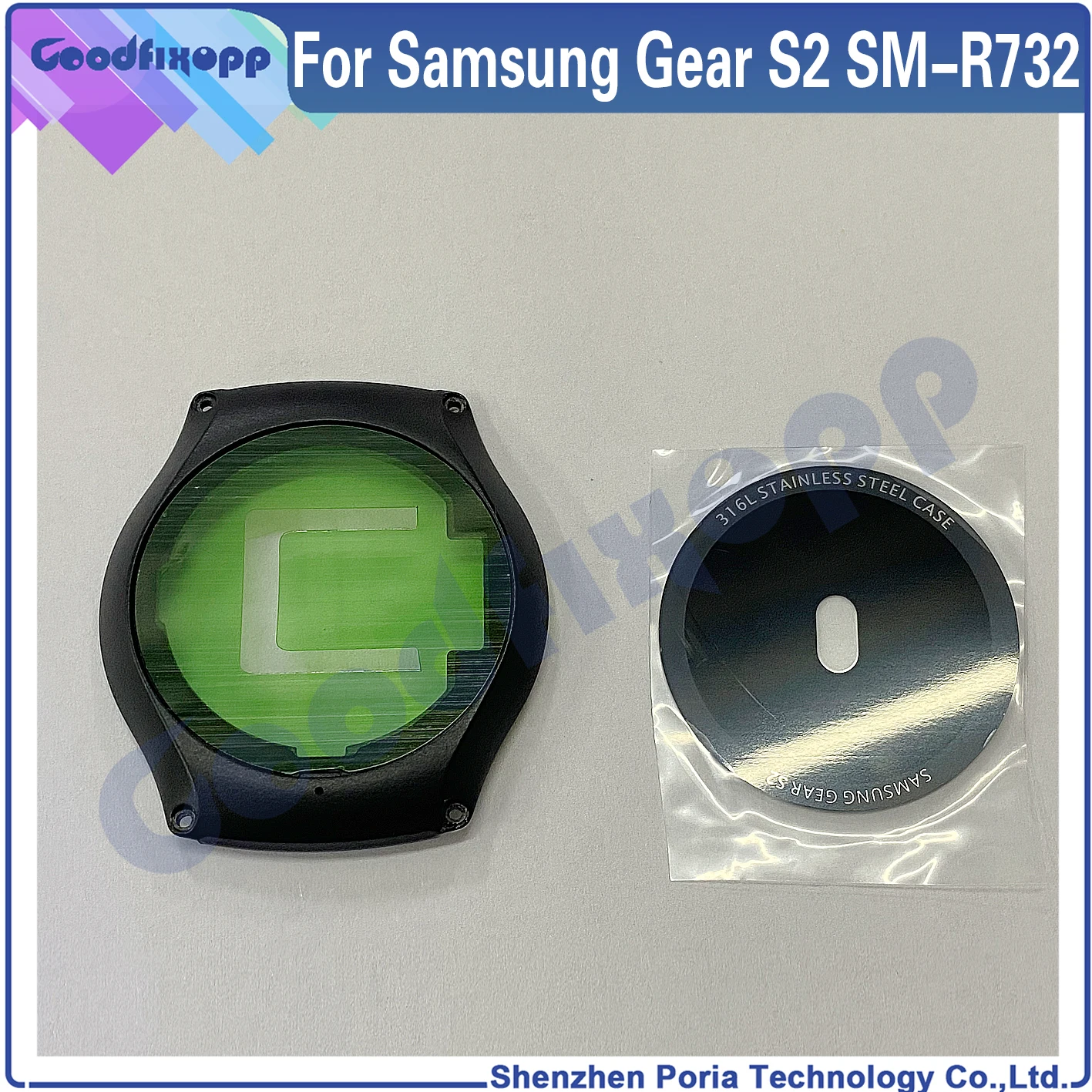 For Samsung Gear S2 SM-R732 R732 Watch Housing Shell Battery Cover Back Case Rear Cover Glass Lens