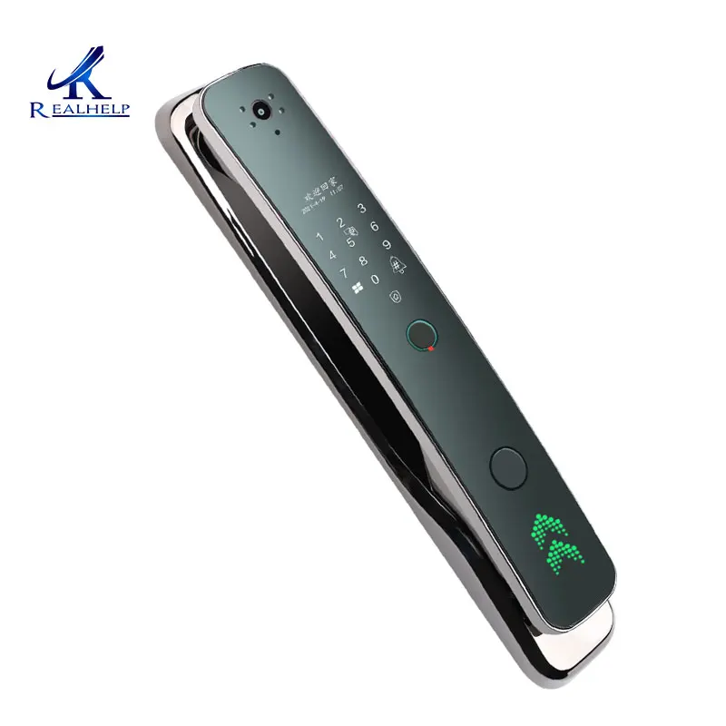 APP Controlled Fingerprint Door Lock with Camera Card Access Smart |