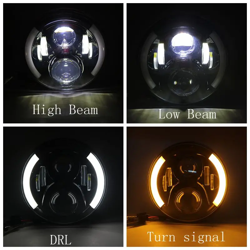 Новый автомобиль аксессуары 7 дюймовый светодиодный головной светильник s DRL Halo
