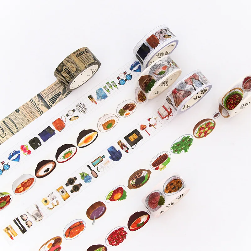 1 шт. 2018 новый 20 мм * 7 м декоративная лента васи рулон липкая Бумага клейкой ленты