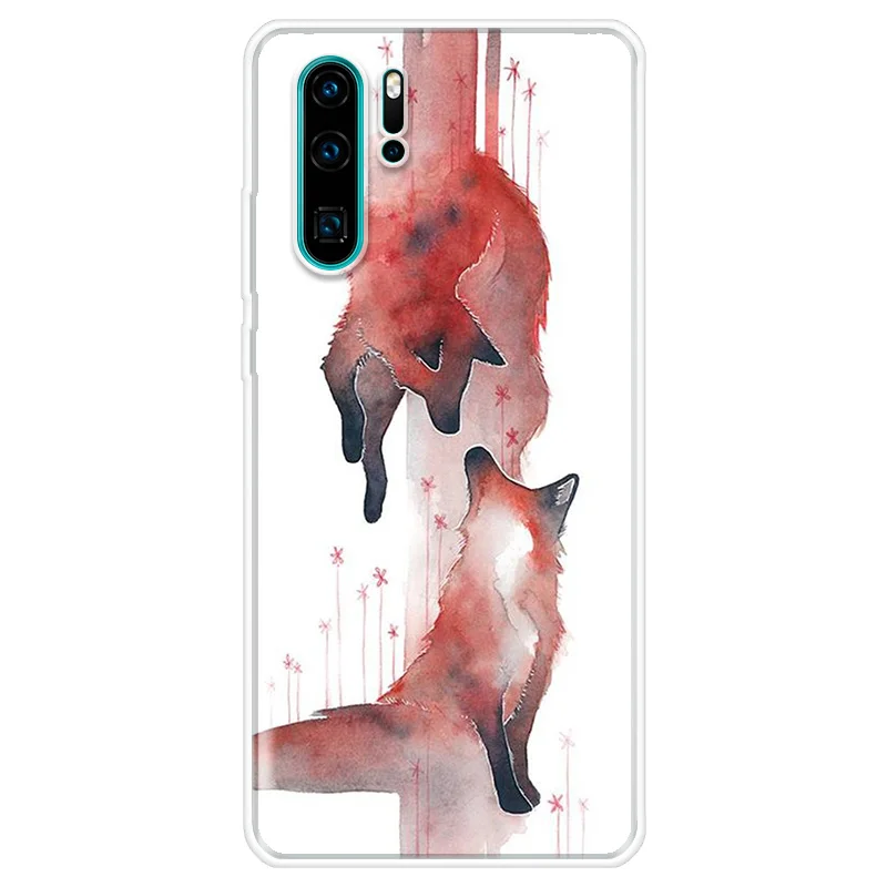 

Funny Fox Case For Huawei P40 Lite P10 P20 P30 Pro P Smart Z Y5 Y6 Y7 2019 Mate 20 Lite Back Cover For Honor 8S 10 20 Lite Case