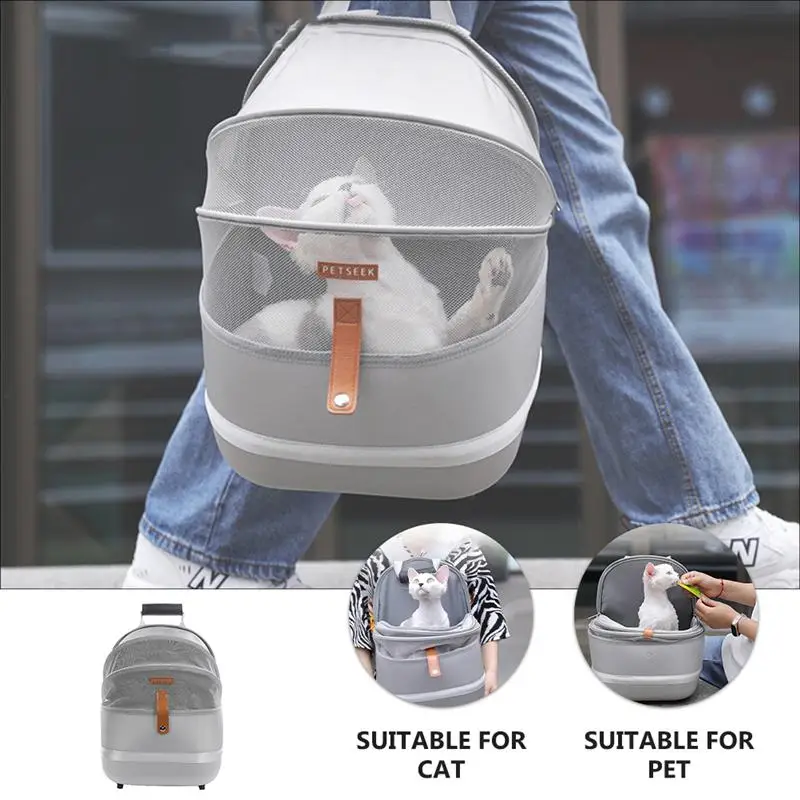 

1pc Pet Backpack Good Useful Durable Pet Travel Backpack Cat Carrier Bag Pet Backpack