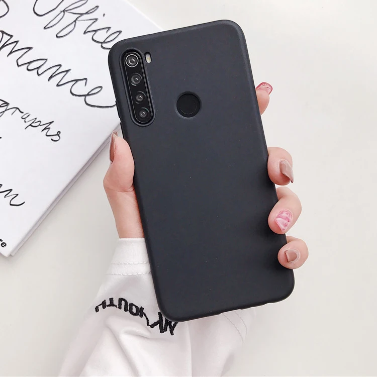 Чехол для Redmi Note 8 T Мягкий Силиконовый ТПУ чехол Матовые чехлы карамельных цветов