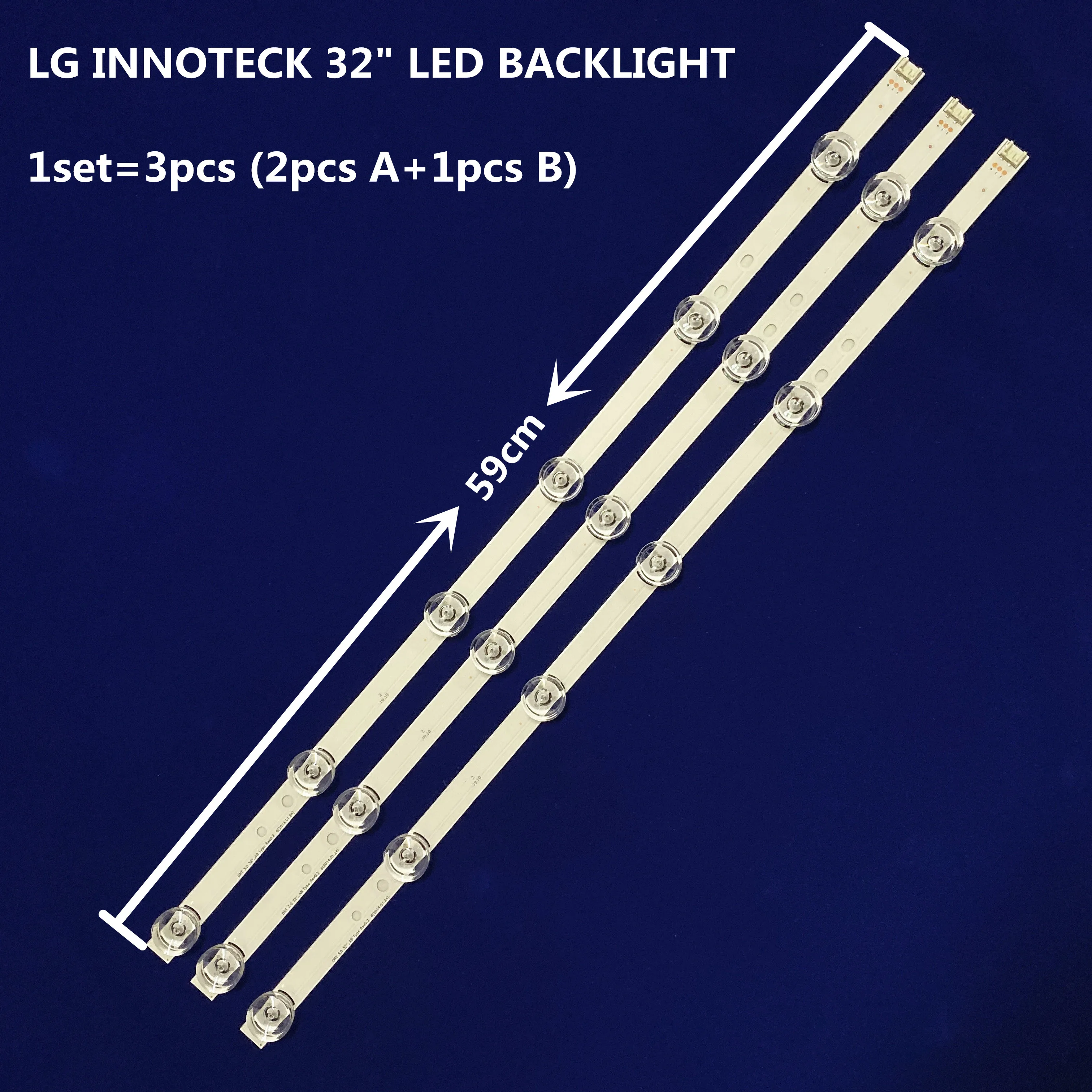 

30 x LED Strip for LG 32"TV innotek drt 3.0 32 LGIT drt3.0 WOOREE A/B UOT 32MB27VQ 32LB5610 32LB552B 32LF5610 lg32lf560 32LB563U