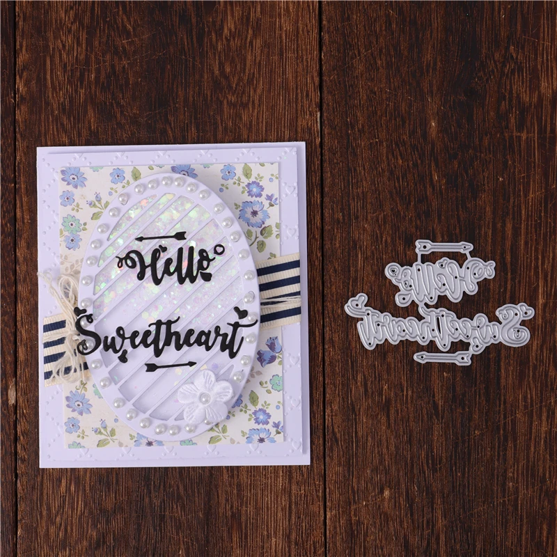 Штампы DiyArts с буквами Hello штампы металлические для рукоделия скрапбукинга