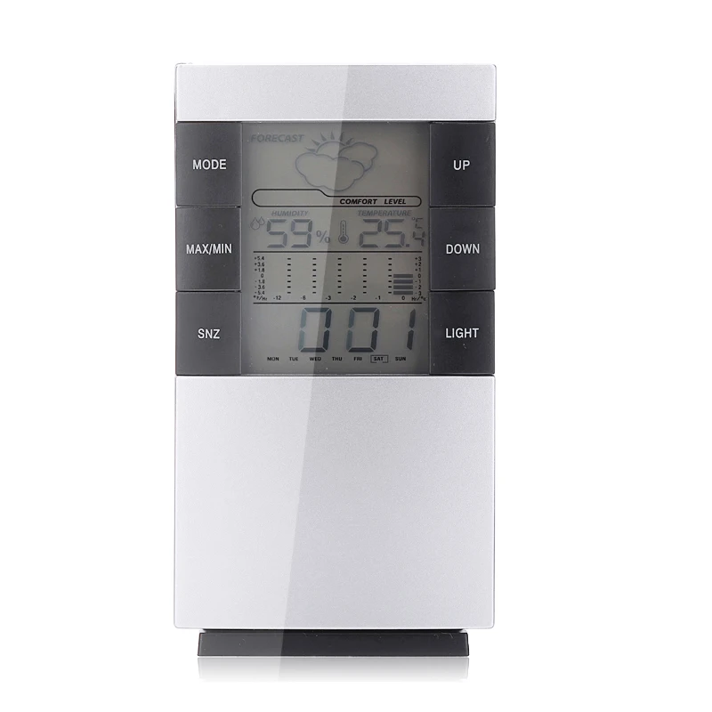 1 шт. многофункциональная ЖК Цифровая метеостанция бытовой гидрометр термометр