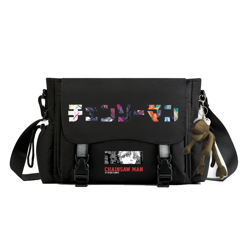 

Anime Chainsaw Man Denji Power Makima Casual Satchel Shoulders Bag Women Men Student School Bag Fashion Laptop Messenger Bag