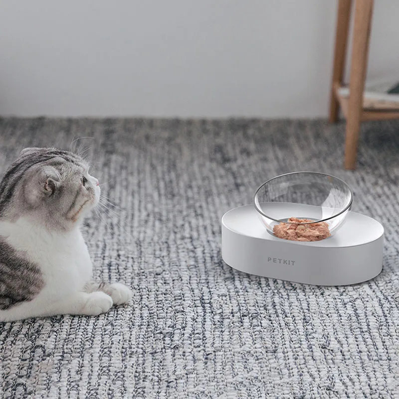 

Youpin Pet Bowls Feeding Dishes Adjustable Double Feeder Bowls Water Cup Puppy Cats Pets Supplies Cat Bowls Drinking Bowl