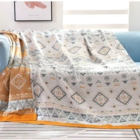pure cotton bohemia living room coverlet travel high quality nap blanket home beddingbreathable chic large throw blanket